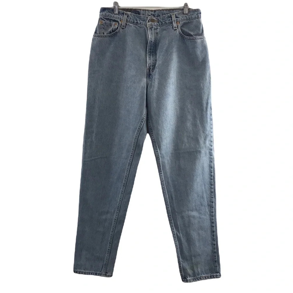 Levi's Vintage 90s 550 Relaxed Fit Tapered Leg Jeans Womens 14 Regular Light Mom